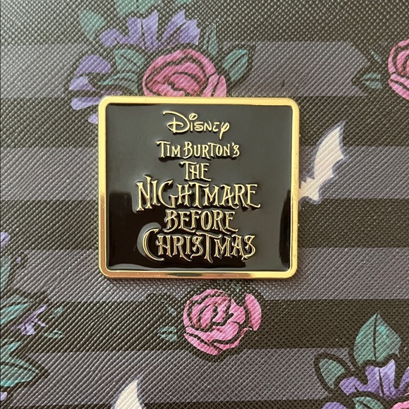 Disney Nightmare Before Christmas Black and Purple Mini Backpack - Jack & Sally - Picture 3 of 15